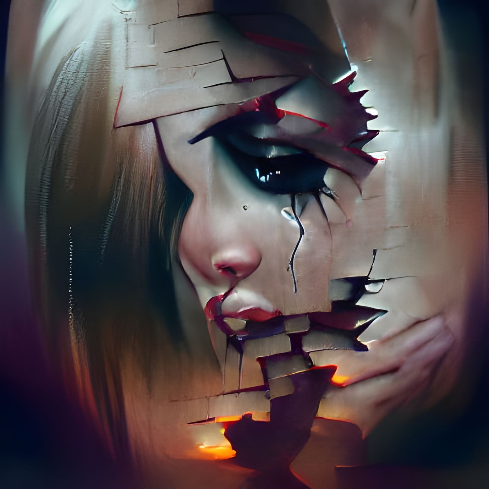 Sinister Broken Heart Inspired by Greg Rutkowski