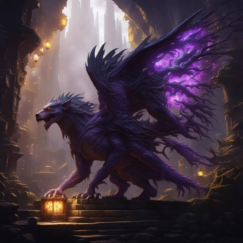 Dark Fantasy Concept Art in Art Nouveau Style