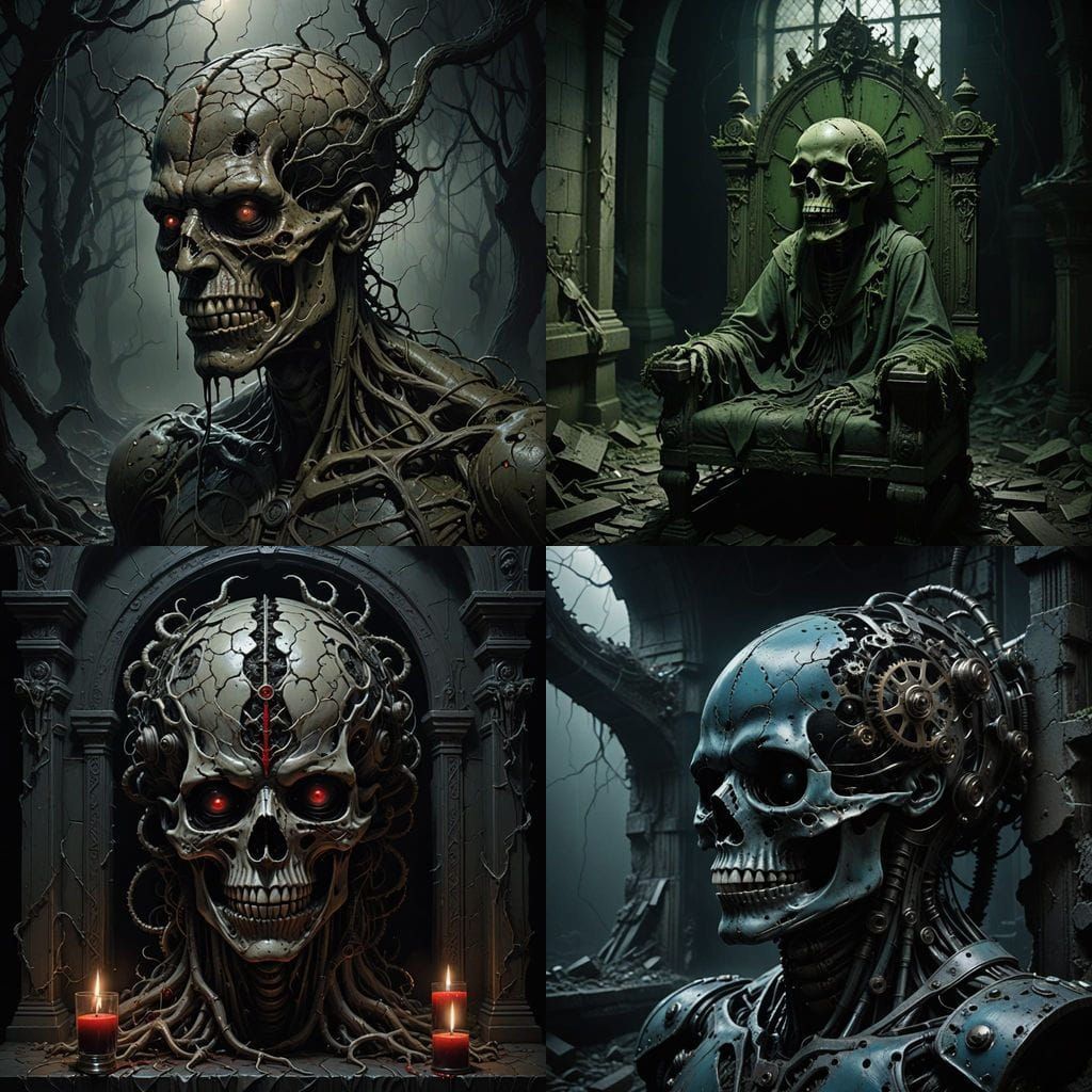 Cerebral Chaos in Dark, Gothic Style