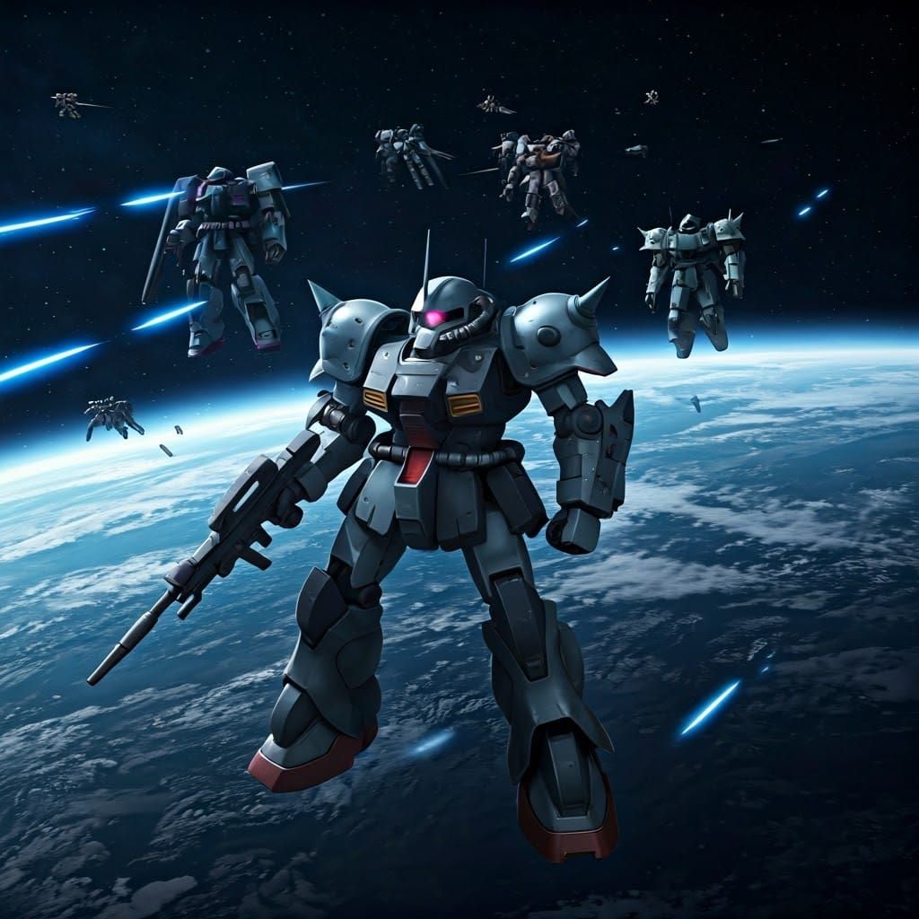 Epic Space Battle Near A Baoa Qu: Mobile Suits