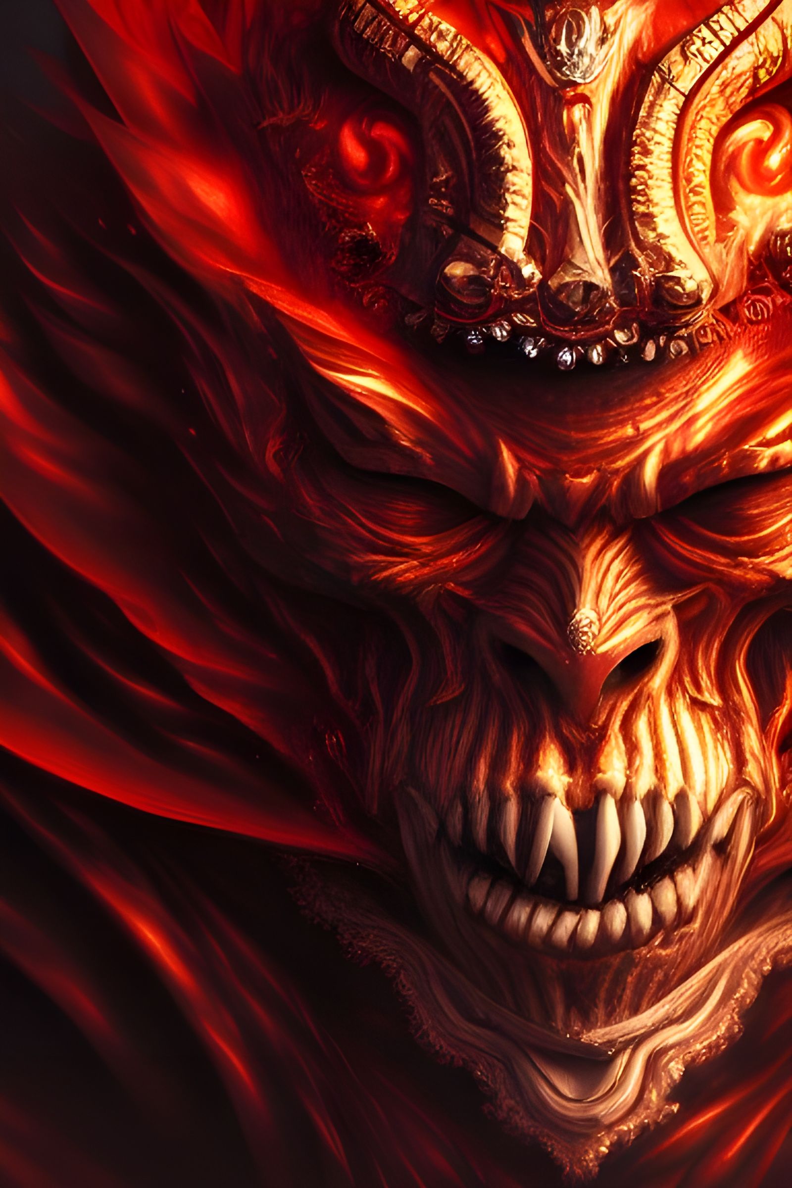 Wrathful King: Hyperdetailed Fantasy Art