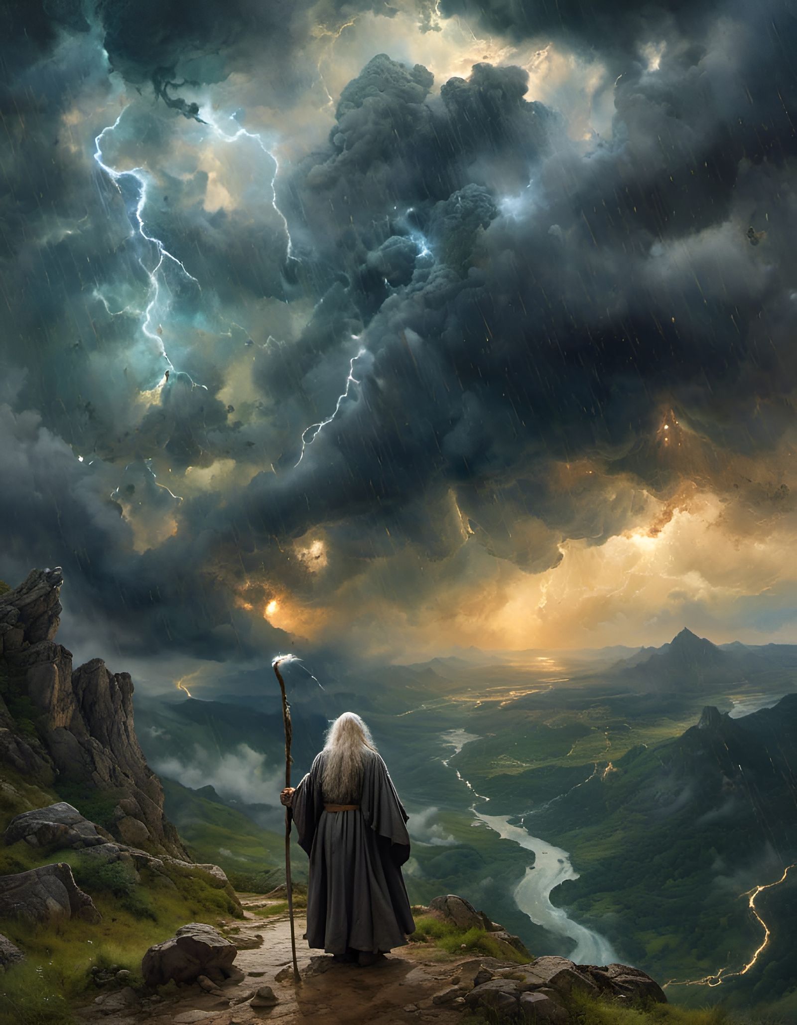 Gandalf in Hyperkraximalist Thunderstorm