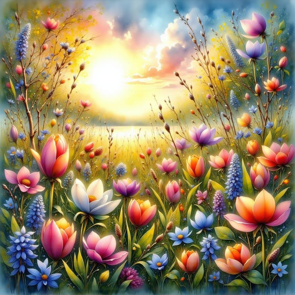 Colourful springtime