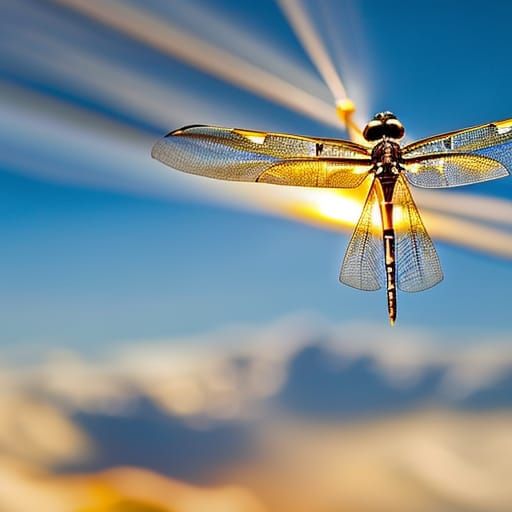 Dragonfly shaped strudel