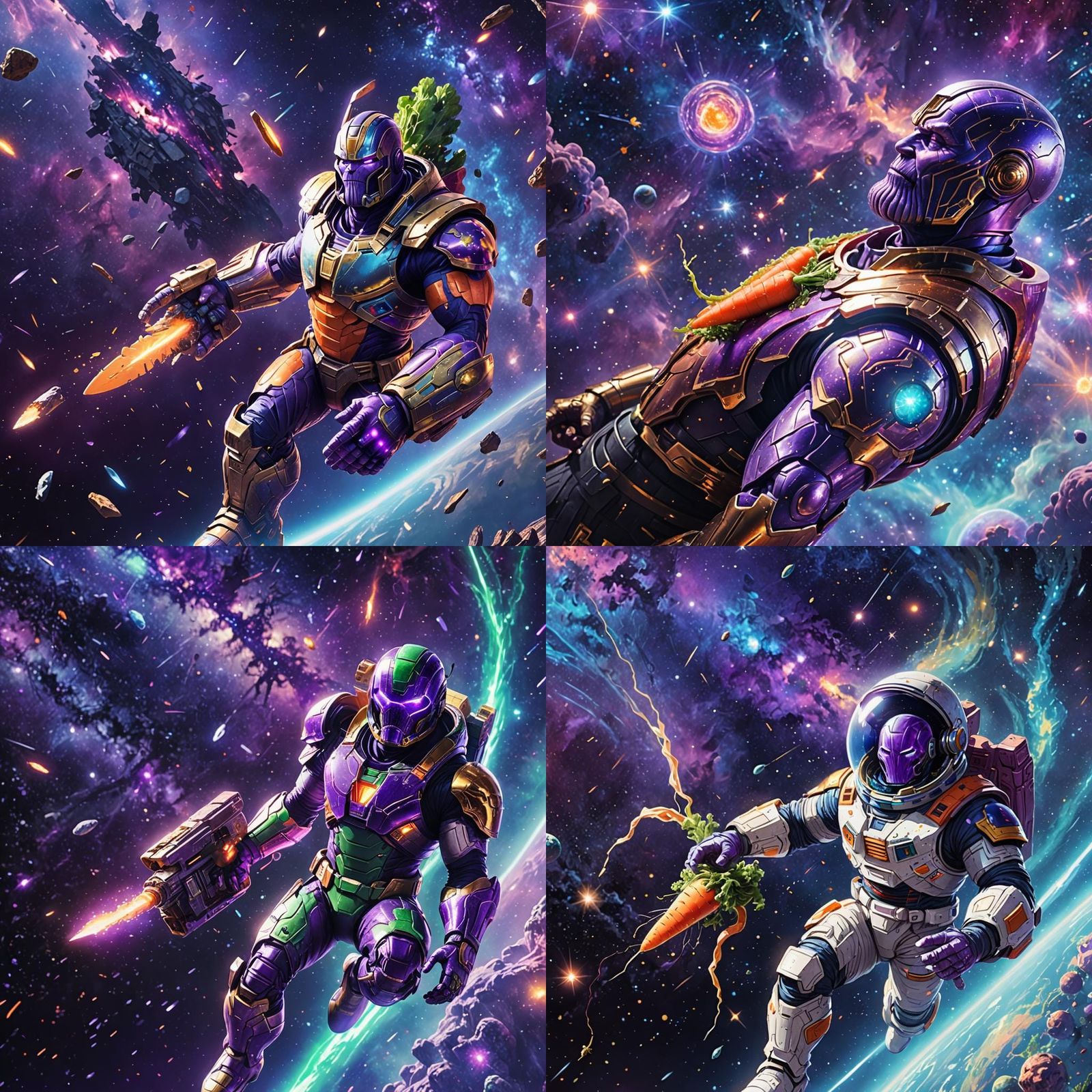 Carrot vs Thanos: Epic Space Battle