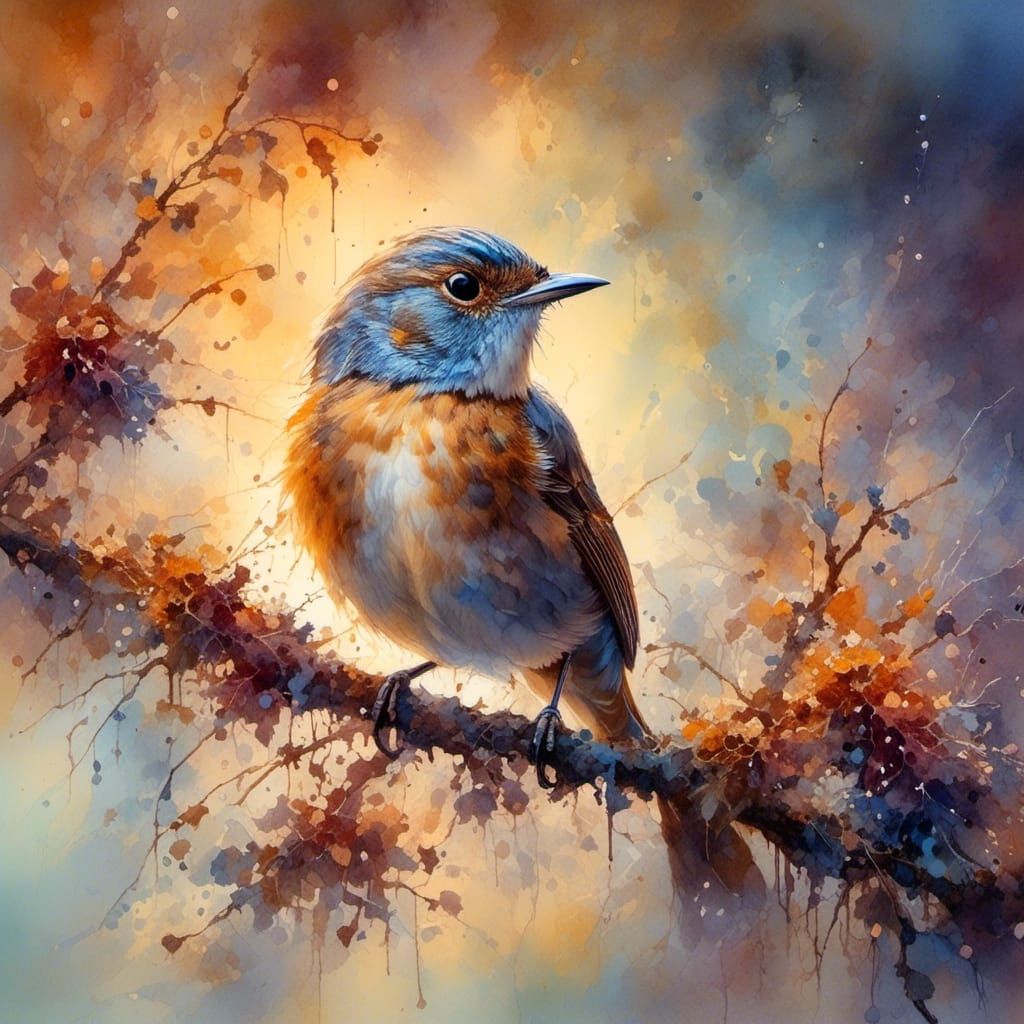 Singing Nightingale Bird