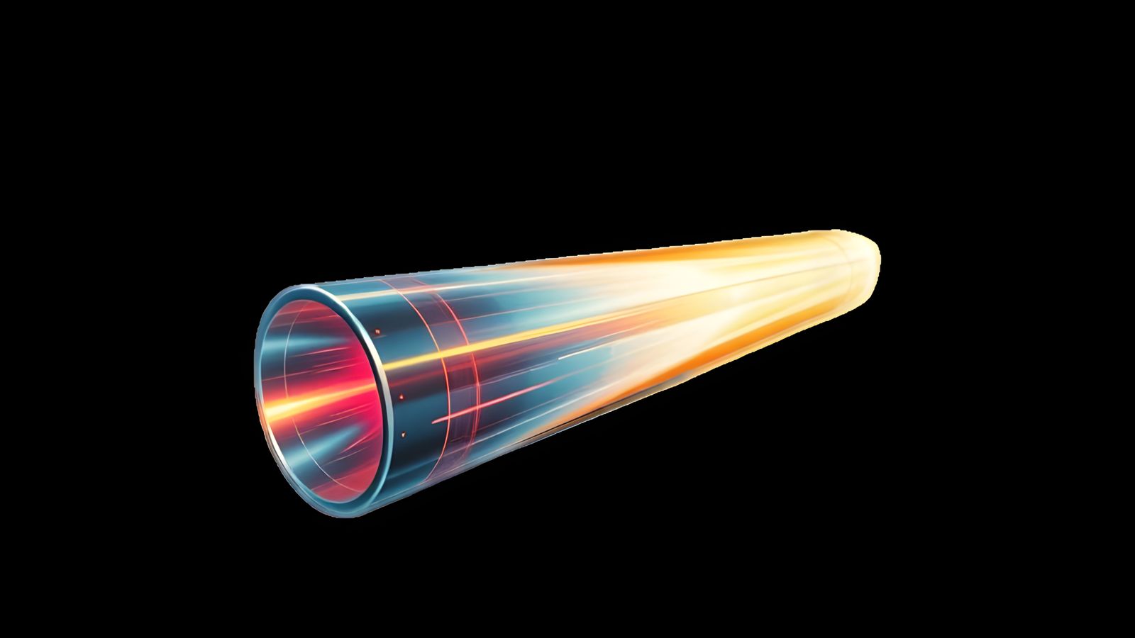 Cyberpunk Vortex Ship Blazing Through Stellar Plasma