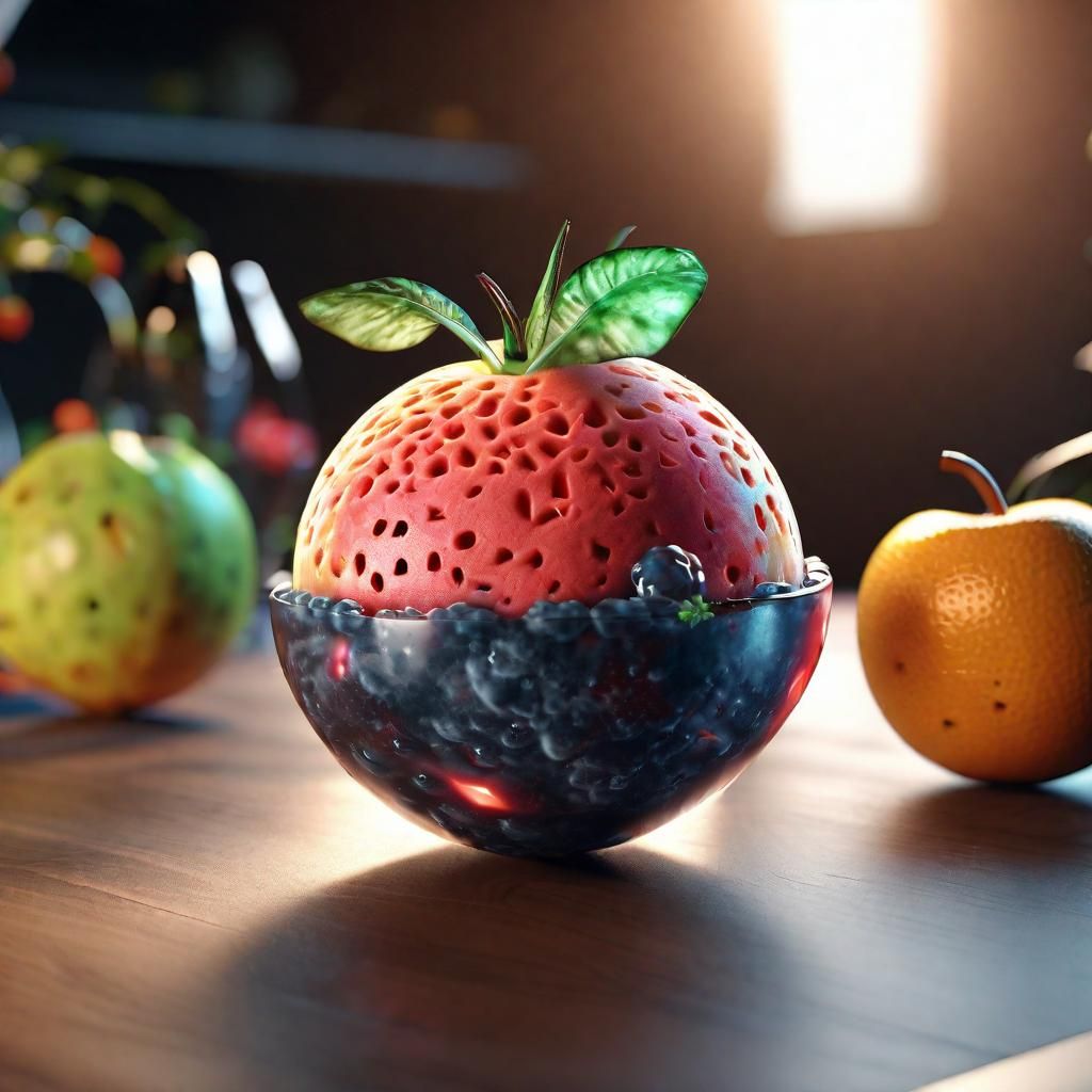 Subatomic Planetary Fruit System in High Resolution
