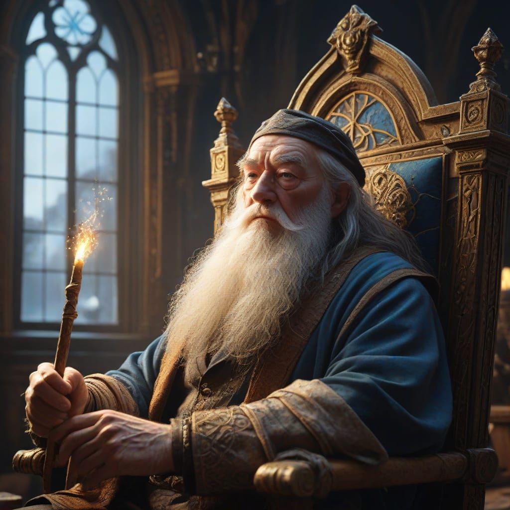 Wizardly Elder, Shrouded in Ancient Mystique