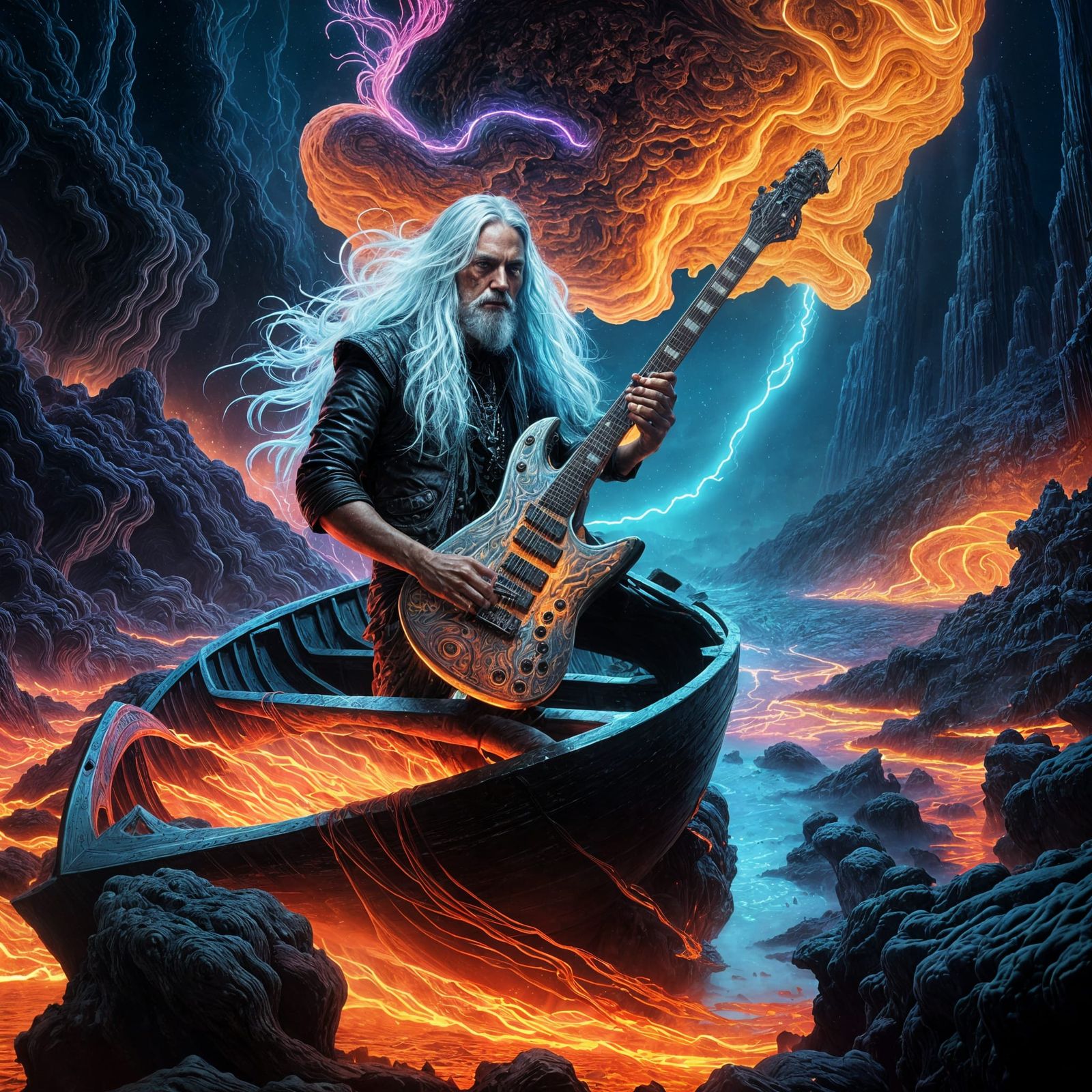 Charon Shreds: A Symphonic Metal Album Cover