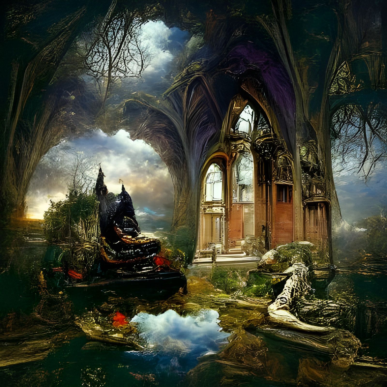 Gothic Hyperrealism: Drifting in a Dark Academia Echo