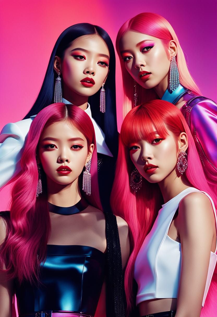 Blackpink Portrait in David LaChapelle Style