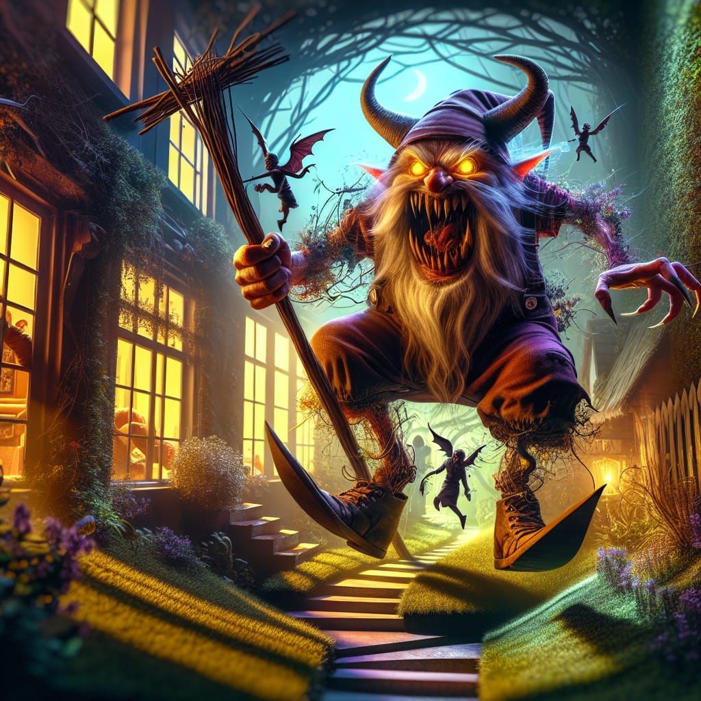 Satanic Mr. Gnome Defends Garden in Nightmarish Folklore Sty...