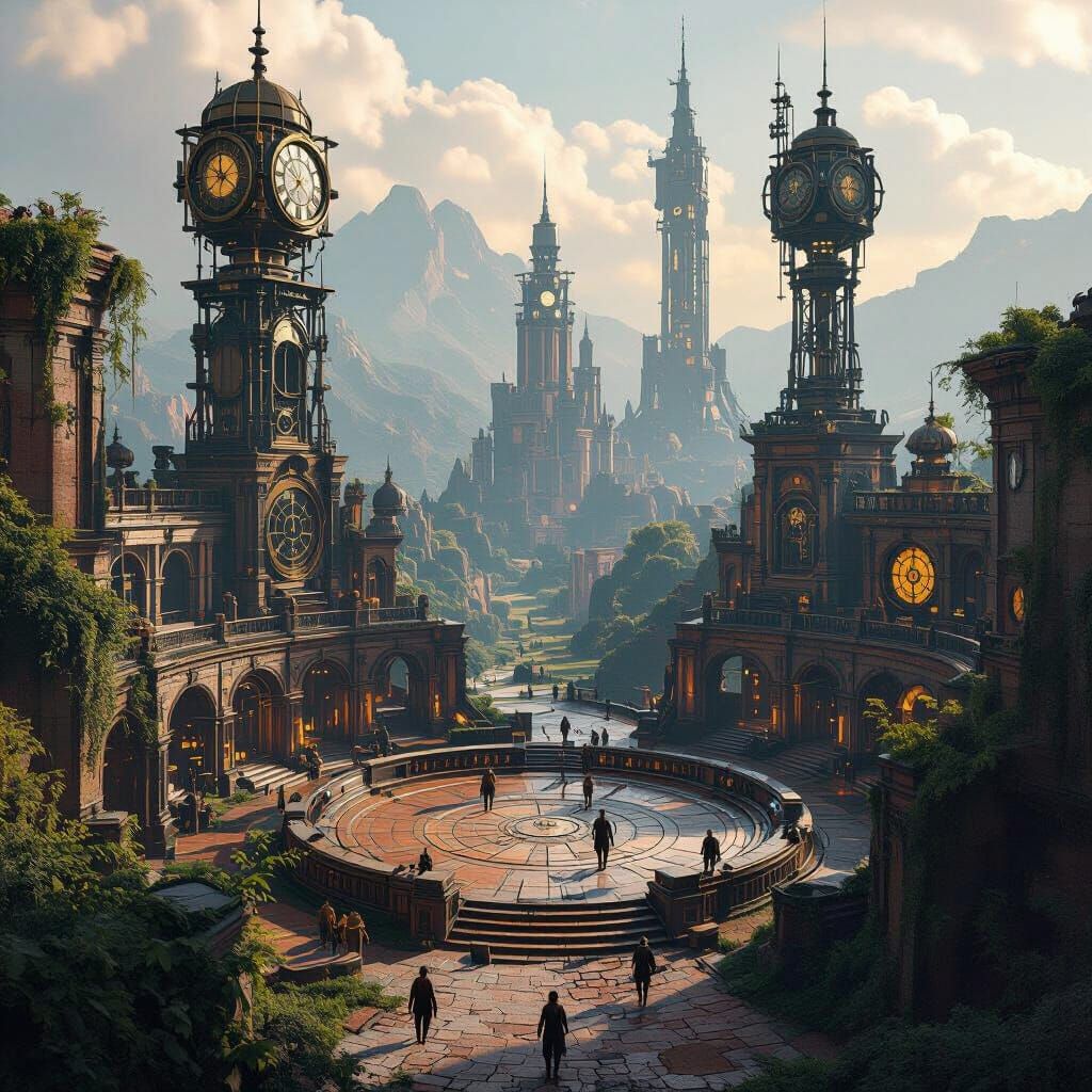 Steampunk Arena Concept Art for Hunger Games