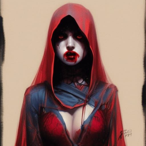 Beautiful Zombie Woman in Sinister Portrait