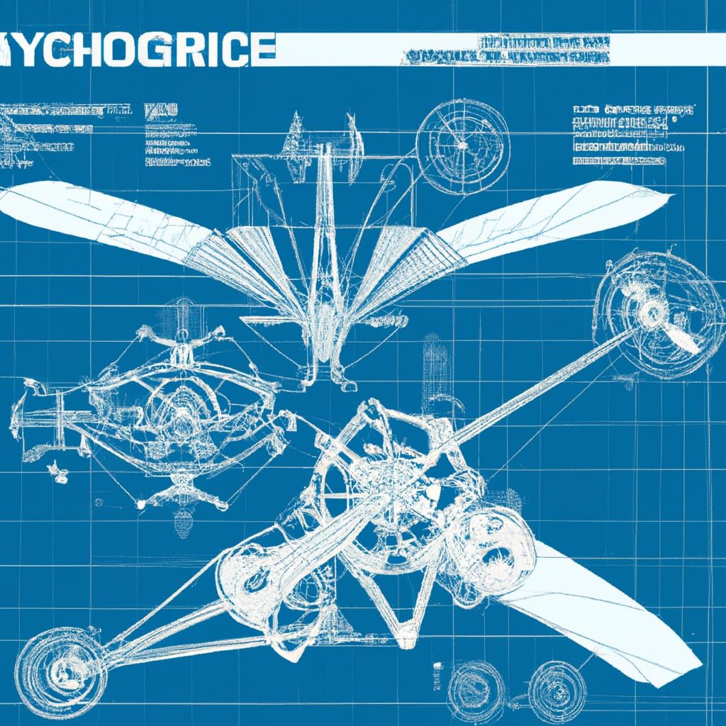 Time Machine Ornithopter Autogyro Blueprint