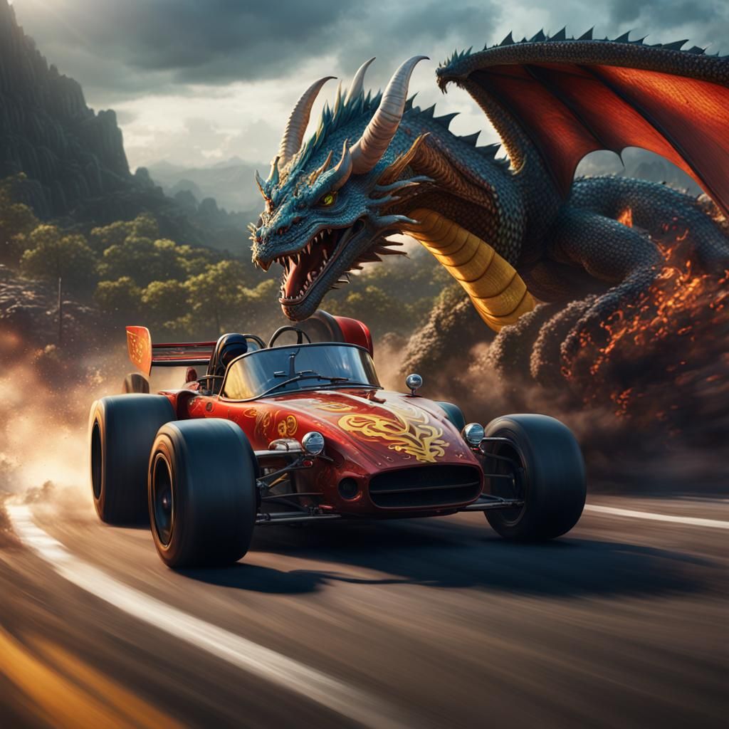 Dragon Races in a Fantasy Concept Art Style