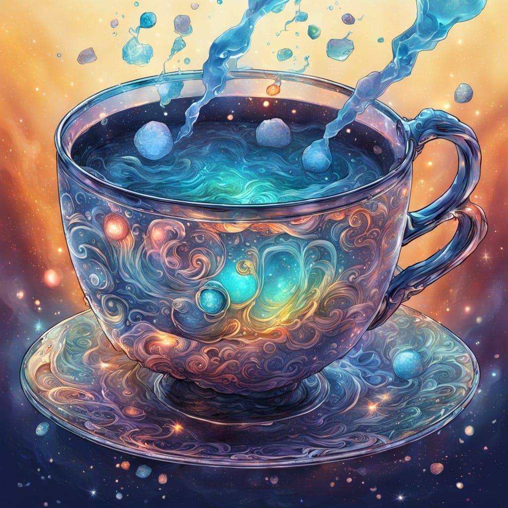 Astral Cosmic Cup in Holographic Water