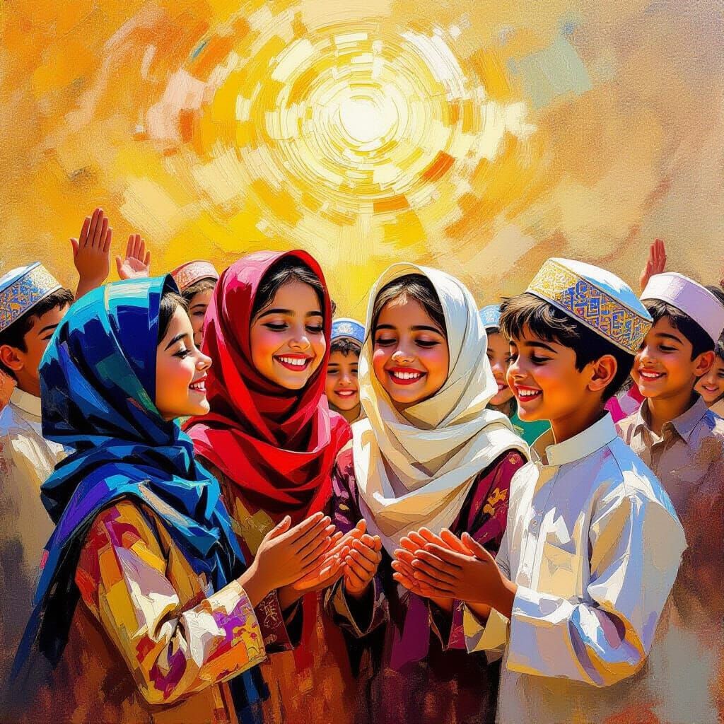 Omani Students Celebrate Academic Triumph in Vibrant Oil Pai...