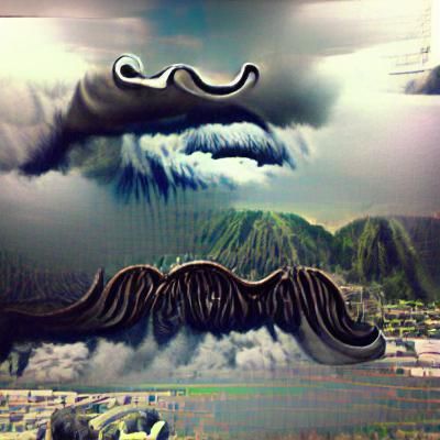Epic Mustache in Dramatic Digital Matte Painting
