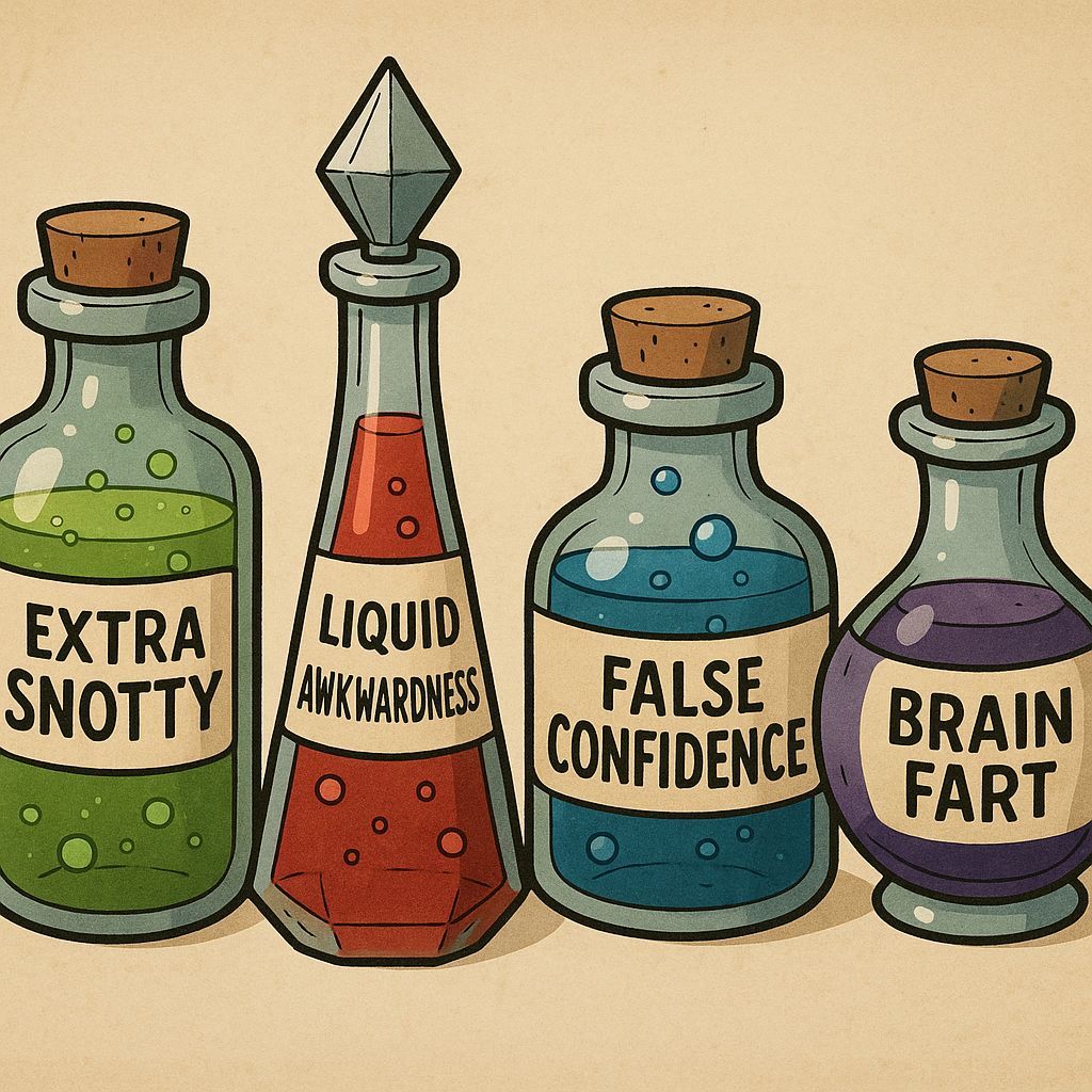 Whimsical Potions with Humorous Labels