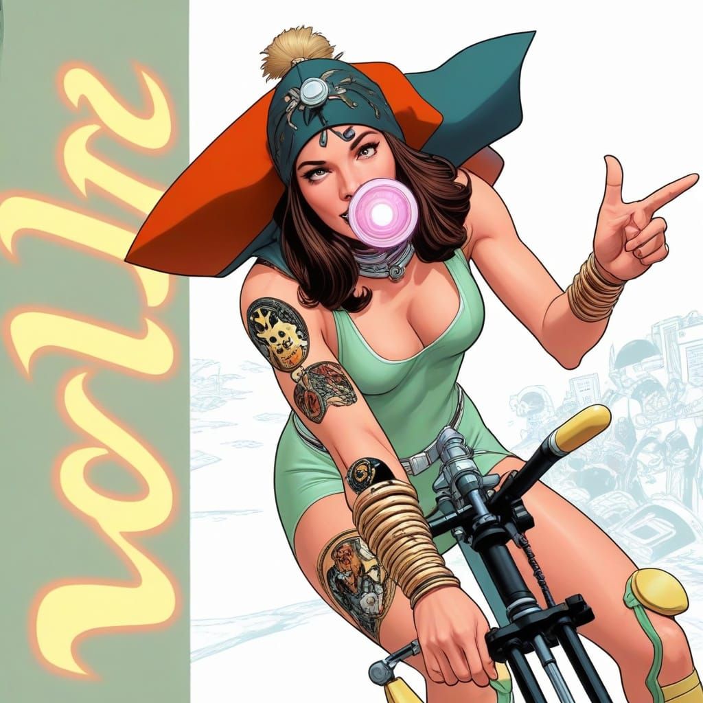 Señor Ackerman on Videophone in Comic Book Style