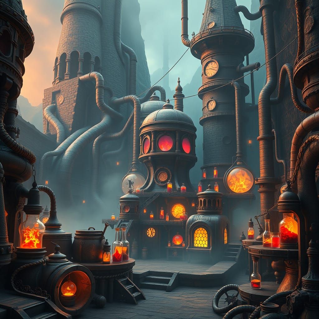 Surreal Fantasy Factory Reveals Hyperrealistic Brewing Secre...