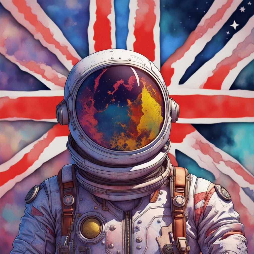 David Byrne in Space Suit, Cyberpunk Pop Art