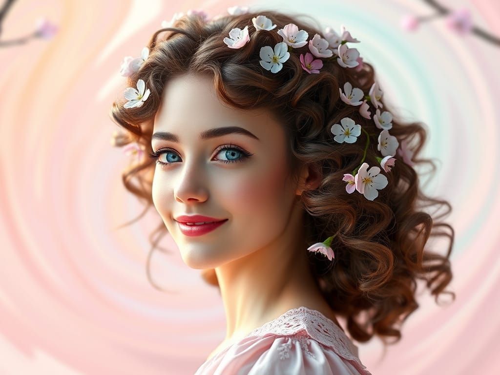 Ethereal Beauty with Spring Florals and Whimsical Touches