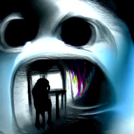 Abstract AI Image: The Essence of Fear