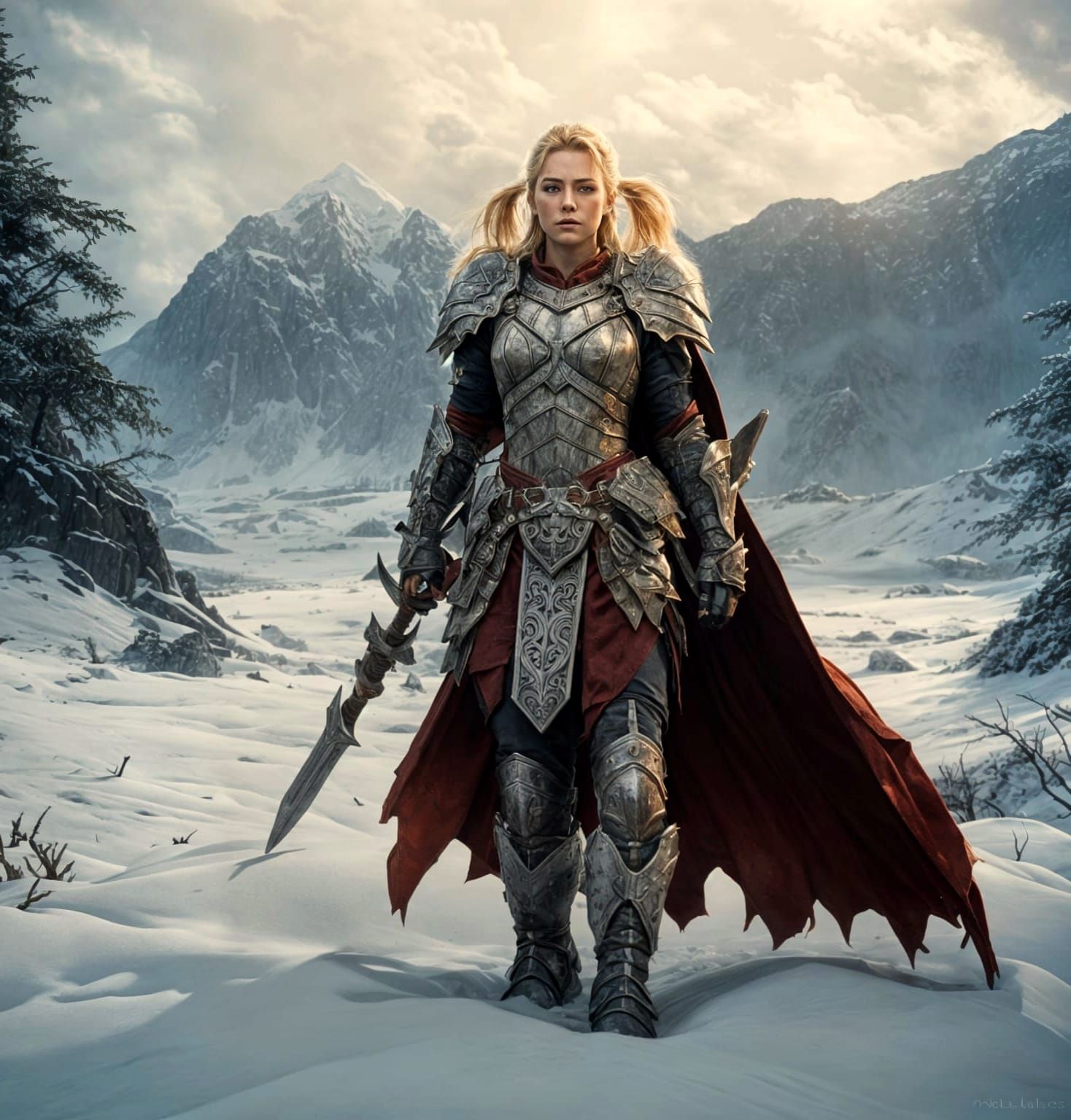 AI Art Character Update: New Hairstyle and Face