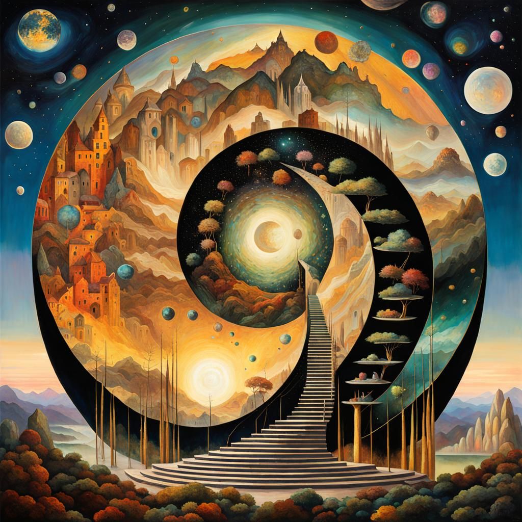 Ethereal Crystal City: A Magical Landscape