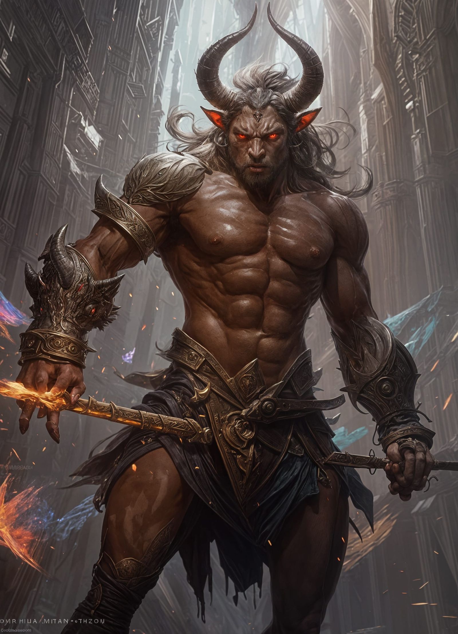 Minotaur Portrait: Fantasy Art Masterpiece