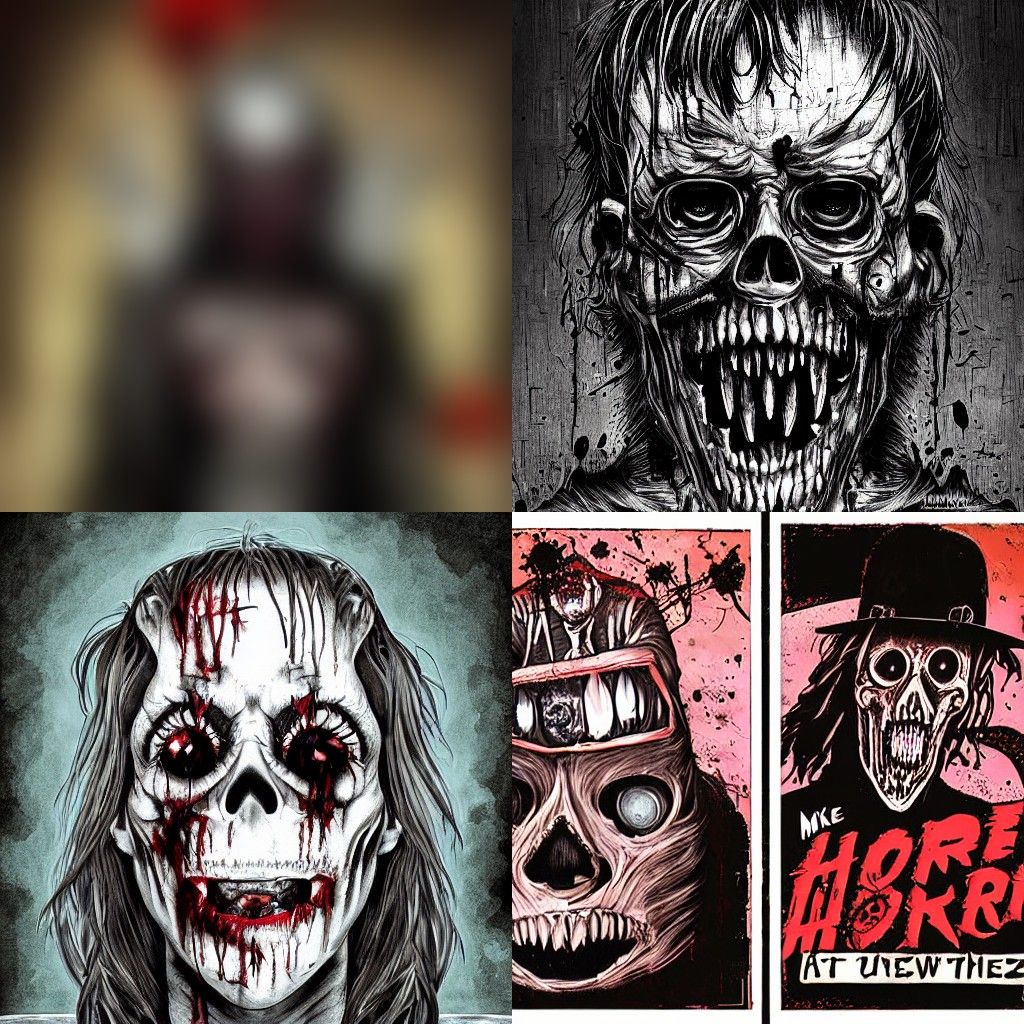 Disturbing Horror Art Illustration