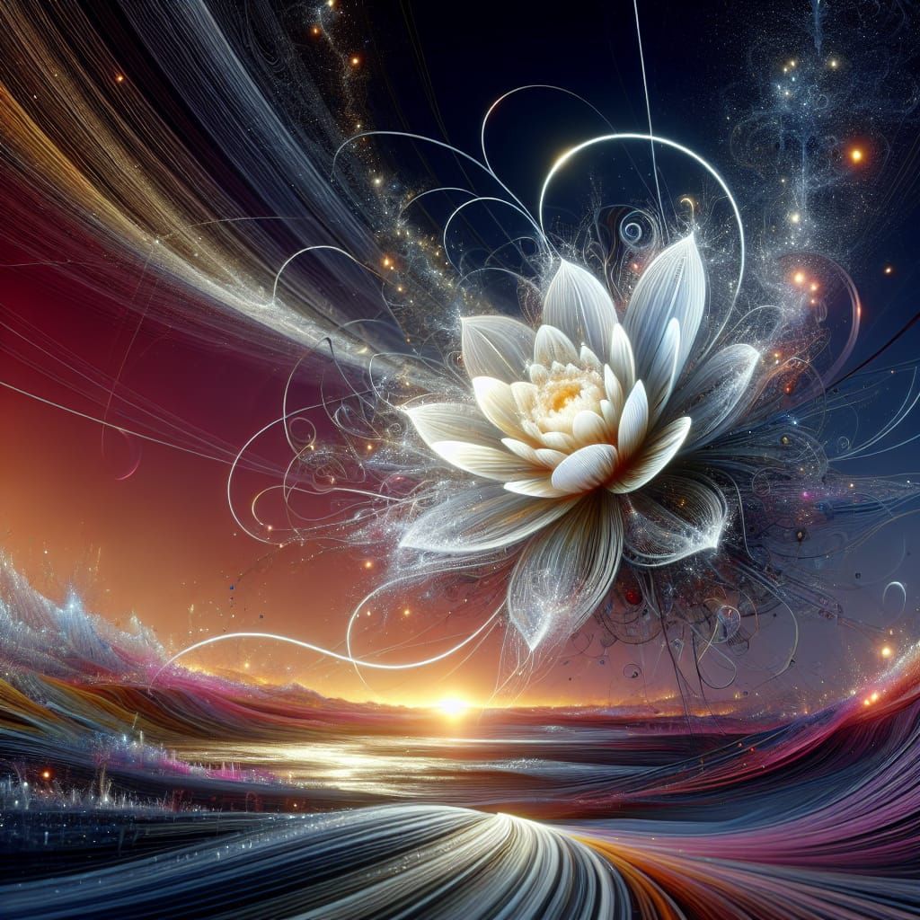 Hyperrealistic Flower Embodiment of Happiness