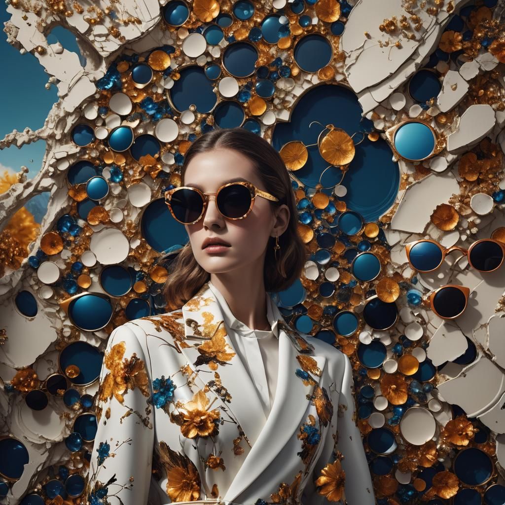 High Fashion Photography with Abstract Art