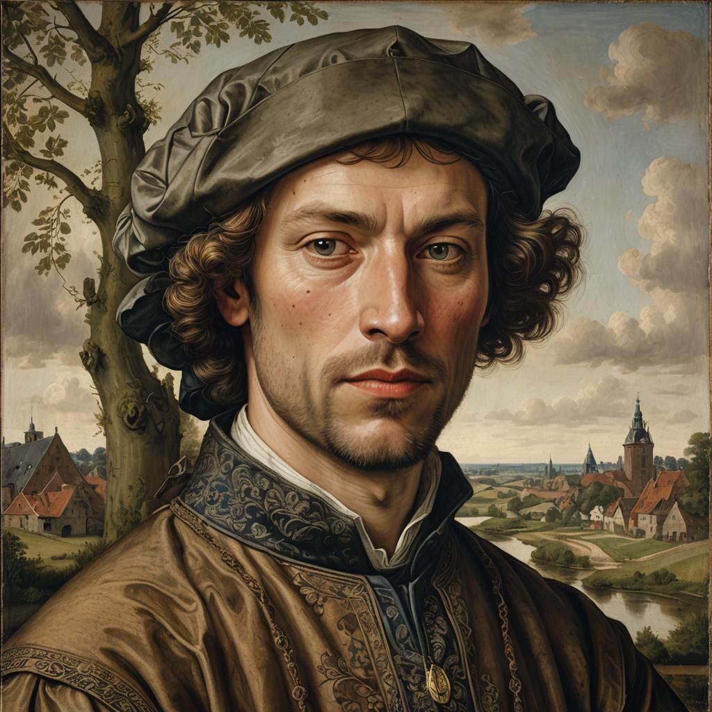 Dutch Renaissance Portrait of Dirk Maertensz Aleman