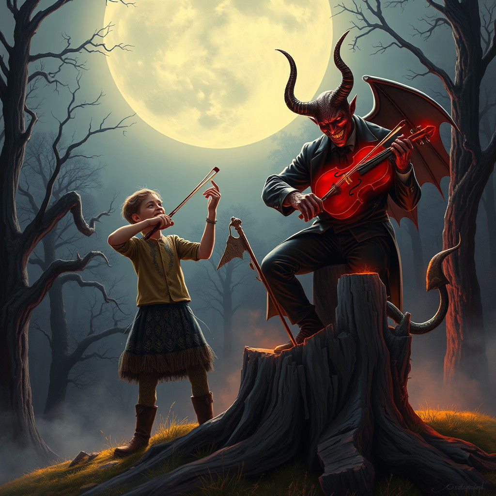 Fiddle Duel in Appalachia: The Devil's Challenge