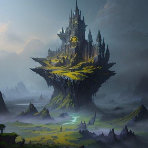 Ethereal Vesus: A Fantastical Realm in Vibrant Hues