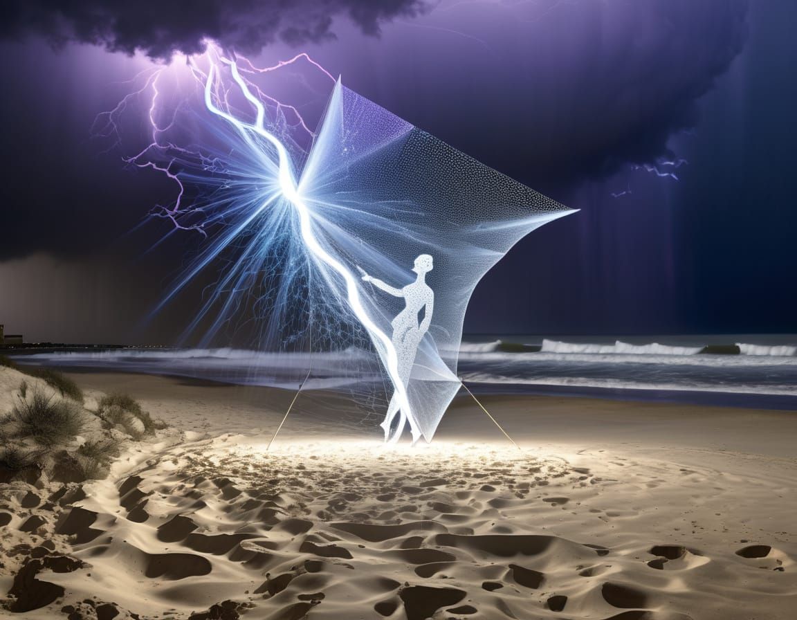 luminobabel  3D sculptural suprareal standalone graffito  by textile photographer "Marc Chagall" lightning tornado thund...