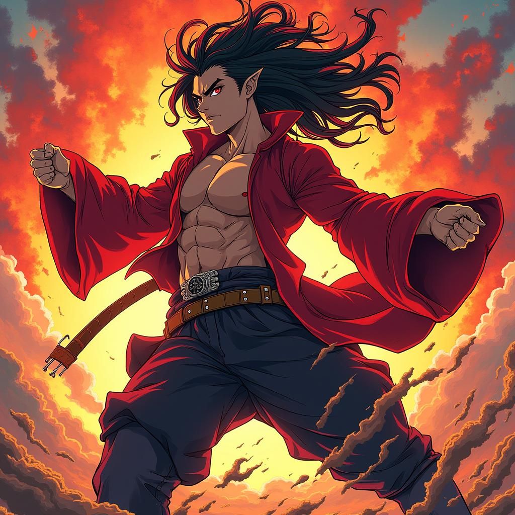 Vahitori in Studio Trigger Anime Style