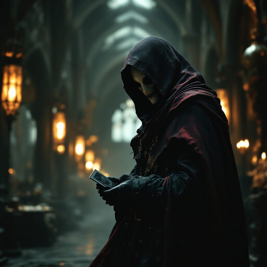 Mysterious Grifter in Cinematic Noir