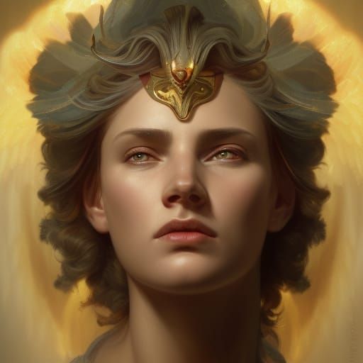 Archangel Zadkiel Portrait in Artgerm Style