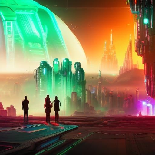 Alien ambassador met with human leaders from Earth