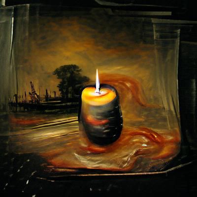 Candle burning