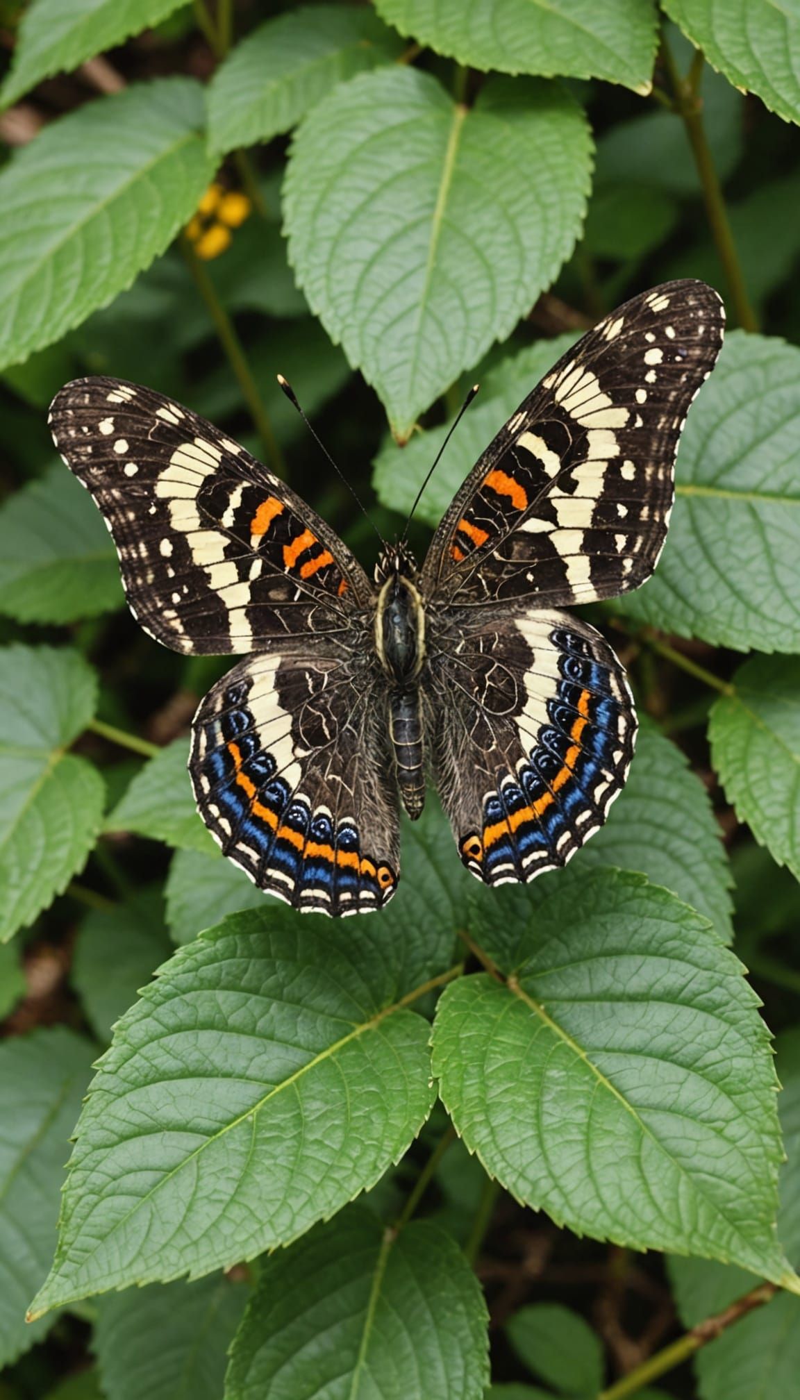 Butterfly With Eye Patterns On Wings For Camouflage
