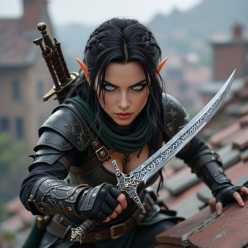 female halfling rogue on the prowl 2