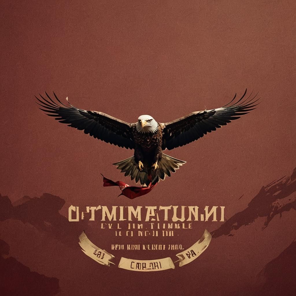 Communist Eagle in Flight: A Cinematic Still