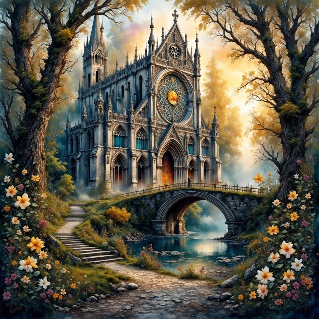 <lora:MrsH Watercolor:1.0> <lora:Intricate Intensity:1.0> A ...