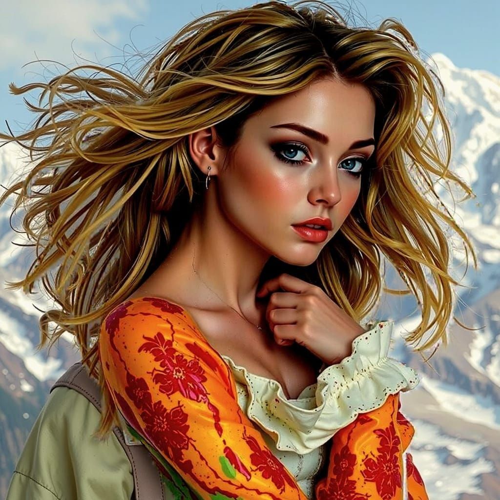 Majestic Mount Damavand in Spring: Greenery, Wildflowers, Sn...